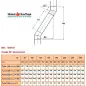 Coude 30° - Conduit Inox Double Paroi Isolé Ø 200mm Coude 30° - Conduit Inox Double Paroi Isolé Ø 200mm