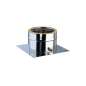 Plaque de Départ avec Purge Horizontale - Conduit Inox Double Paroi Isolé Ø 80mm