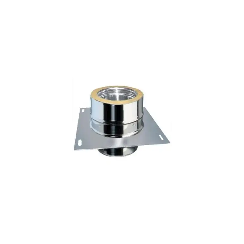 Plaque de Départ ou Intermédiaire Simple / Double Paroi - Conduit Inox Double Paroi Isolé Ø 80mm