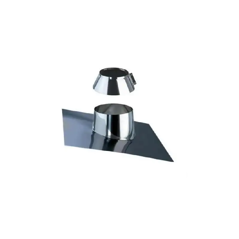 Solin avec Bavette Plomb 30 à 45° - Conduit Inox Double Paroi Isolé Ø 80mm Solin avec Bavette Plomb 30 à 45° - Conduit Inox Double Paroi Isolé Ø 80mm