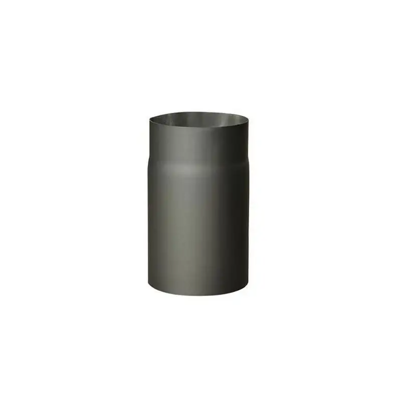 Tuyau de Fumée Droit Noir - Acier 2mm (1m / Ø 160mm)