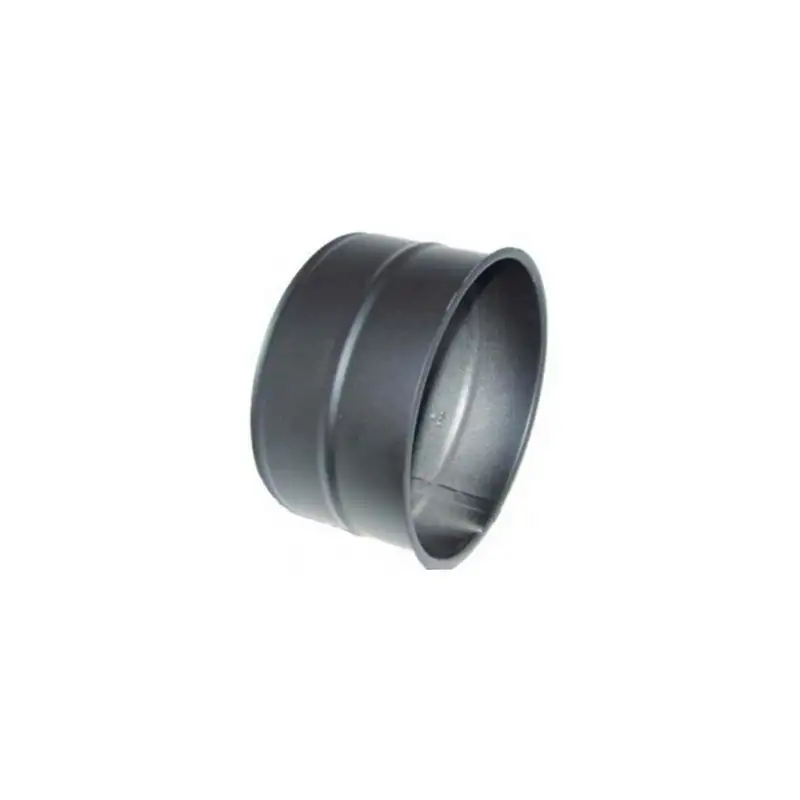 Raccord Mural de Cheminée Noir - Acier 2mm (Ø 160mm)