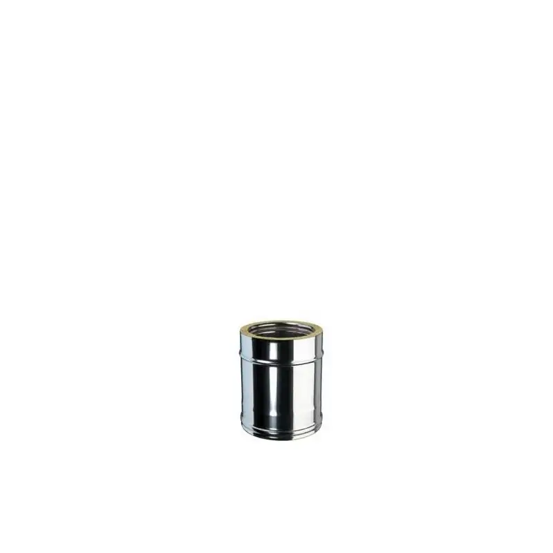 Élément Droit 0,25m - Conduit Inox Double Paroi Isolé Ø 100mm Élément Droit 0,25m - Conduit Inox Double Paroi Isolé Ø 100mm