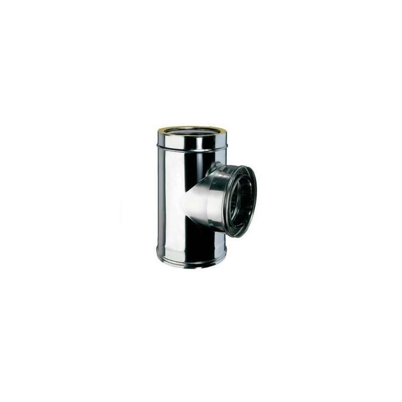 Té 90° - Conduit Inox Double Paroi Isolé Ø 100mm Té 90° - Conduit Inox Double Paroi Isolé Ø 100mm