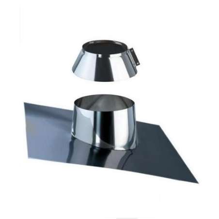 Solin avec larmier bavette plomb 5 à 30°