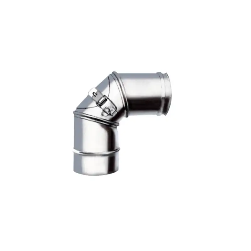 Coude 90° avec Trappe de Visite - Inox Simple Paroi Ø 80mm