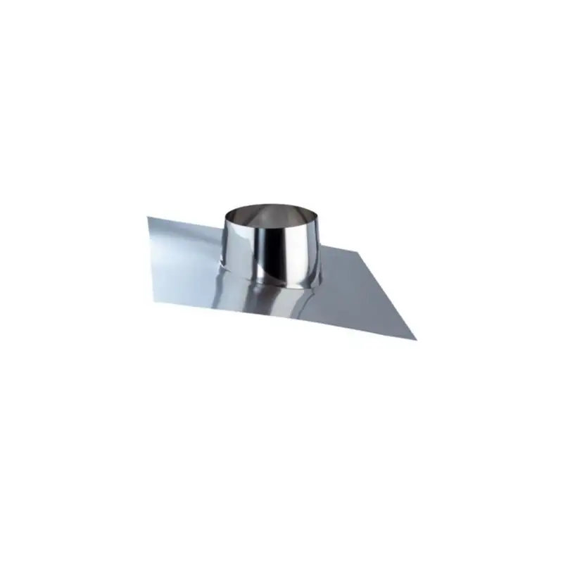 Solin avec Bavette Plomb 5 à 30° - Inox Simple Paroi Ø 80mm