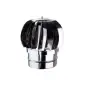 Finition Anti-Vent Rotatif - Inox Simple Paroi Ø 80mm