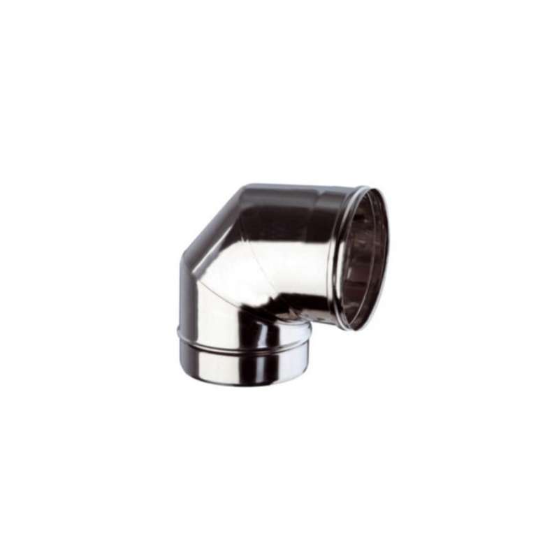 Coude 90° - Inox Simple Paroi Ø 100mm