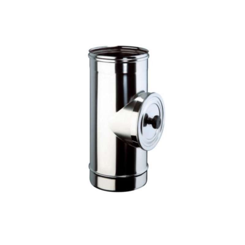 Élément d'Inspection Porte Ronde - Conduit Inox Simple Paroi Ø 250mm