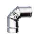 Coude 90° avec Trappe de Visite - Conduit Inox Simple Paroi Ø 300mm