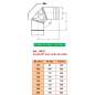 Coude 90° avec Trappe de Visite - Conduit Inox Simple Paroi Ø 300mm