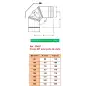 Coude 90° avec Trappe de Visite - Conduit Inox Simple Paroi Ø 300mm