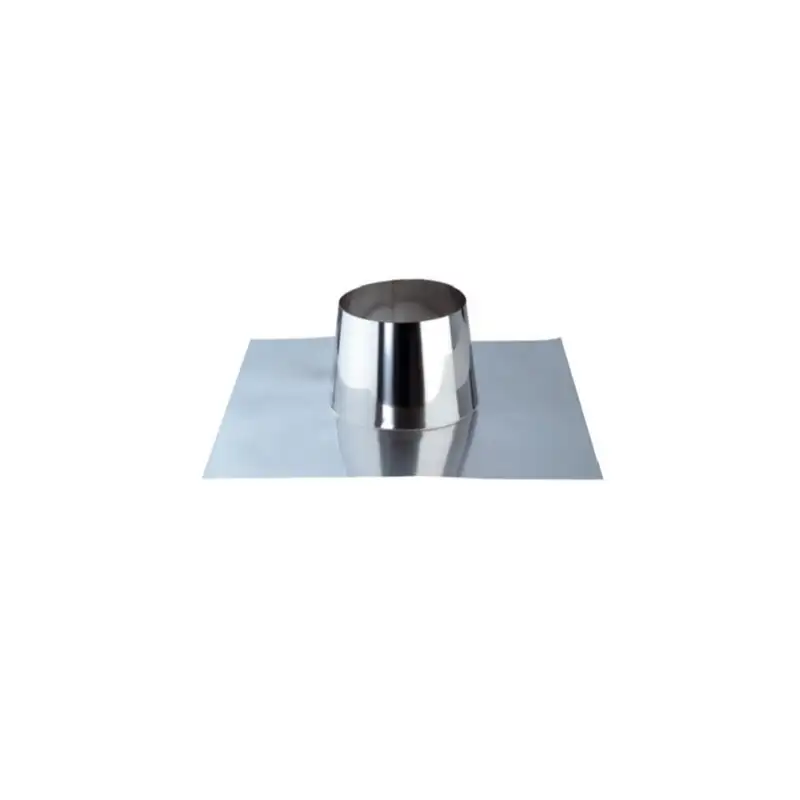 Solin pour Toit Plat ou Incliné Inférieur à 5° - Conduit Inox Simple Paroi Ø 300mm Solin pour Toit Plat ou Incliné Inférieur à 5° - Conduit Inox Simple Paroi Ø 300mm