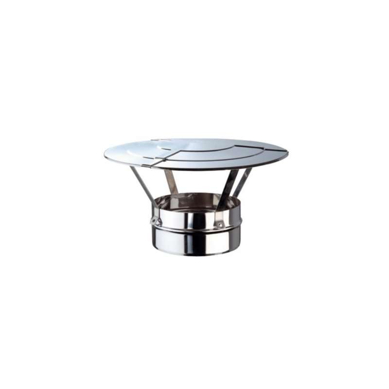 Finition avec Chapeau Pare-Pluie - Conduit Inox Simple Paroi Ø 300mm