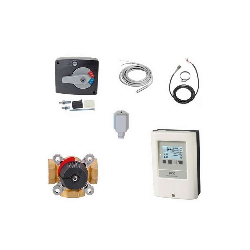 Kit de Mélange Vanne 3 Voies 1" avec Régulateur Multi-Fonctions SOREL LHCC Kit de Mélange Vanne 3 Voies 1" avec Régulateur Multi-Fonctions SOREL LHCC