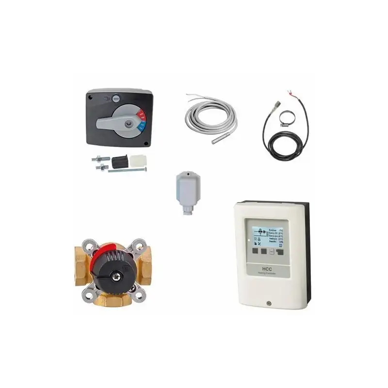 Kit de Mélange Vanne 3 Voies 1" avec Régulateur Multi-Fonctions SOREL LHCC Kit de Mélange Vanne 3 Voies 1" avec Régulateur Multi-Fonctions SOREL LHCC