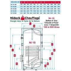 Ballon d'Eau Chaude 500L avec 1 Serpentin - Classe B