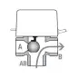 Vanne de Zone Solaire Motorisée 3 Voies MUT - 230V G3/4" (20x27mm)