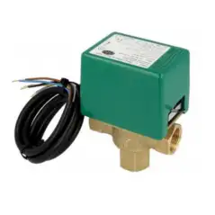 Vanne de zone solaire motorisée 3 voies MUT filetée G1/2" (15x21mm) femelle avec servomoteur étanche.