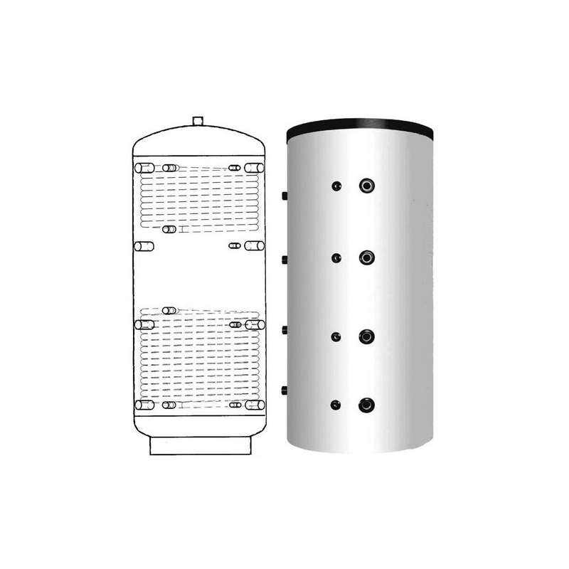 Ballon Tampon NIA2 800 Litres avec 2 Serpentins