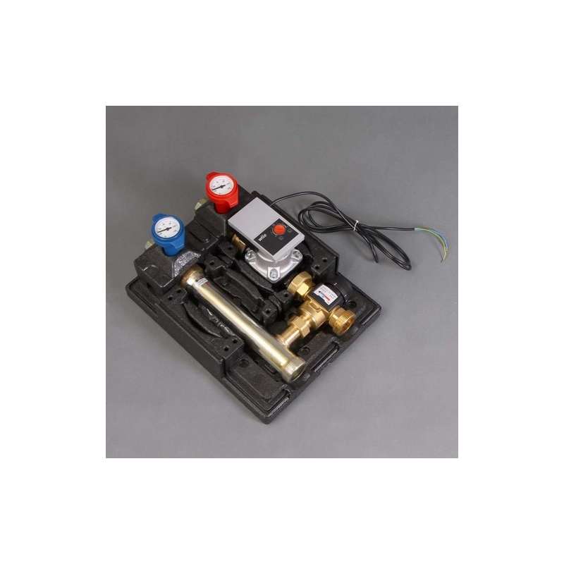 Module Hydraulique Plancher Chauffant avec Vanne Thermostatique Réglable (20-43°C)