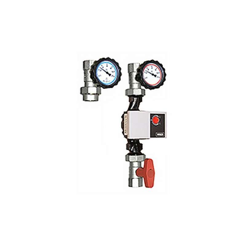 Kit 3 Vannes 1" pour Circuit de Distribution (avec Thermomètres)