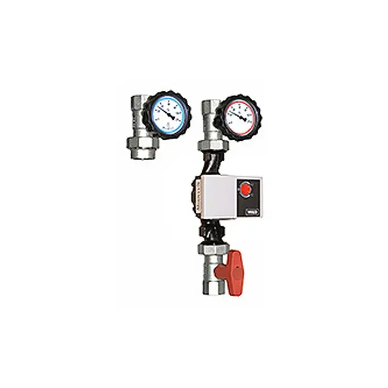 Kit 3 Vannes 1" pour Circuit de Distribution (avec Thermomètres)
