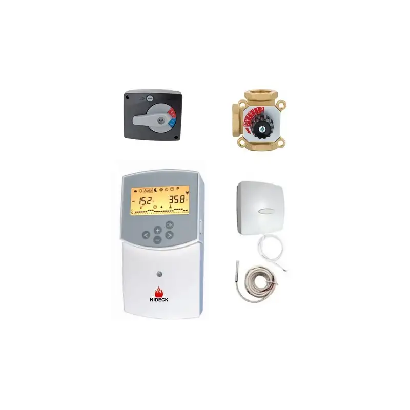 Kit de Mélange Vanne 3 Voies 1" avec Régulateur Clima Kit de Mélange Vanne 3 Voies 1" avec Régulateur Clima
