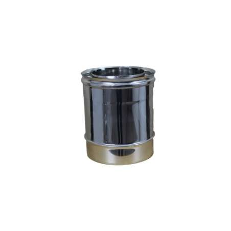 Élément Droit 0,25m - Conduit Inox Double Paroi Isolé Ø 80mm