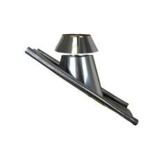 Solin avec Bavette Plomb pour Toit Incliné (30-45°) - Conduit Isolé Ø 180mm
