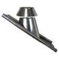 Solin avec Bavette Plomb pour Toit Incliné (30-45°) - Conduit Isolé Ø 180mm