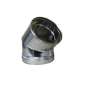 Coude 30° - Conduit Inox Double Paroi Isolé Ø 150mm