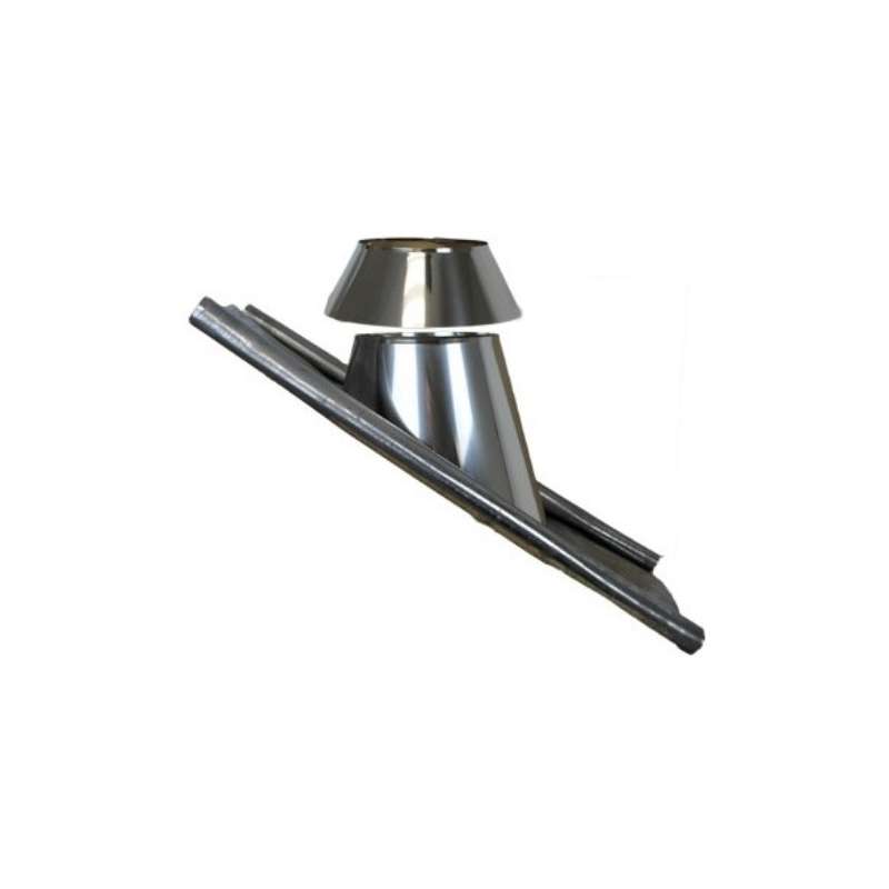 Solin avec larmier bavette plomb 30 à 45°