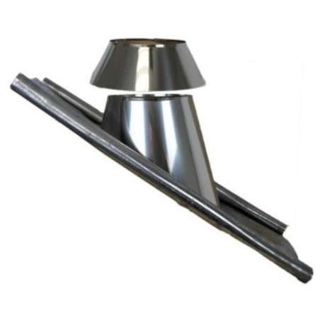 Solin avec larmier bavette plomb 30 à 45°