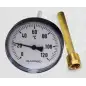 Thermomètre Ø100mm avec Doigt de Gant (Sonde 100mm) Thermomètre Ø100mm avec Doigt de Gant (Sonde 100mm)