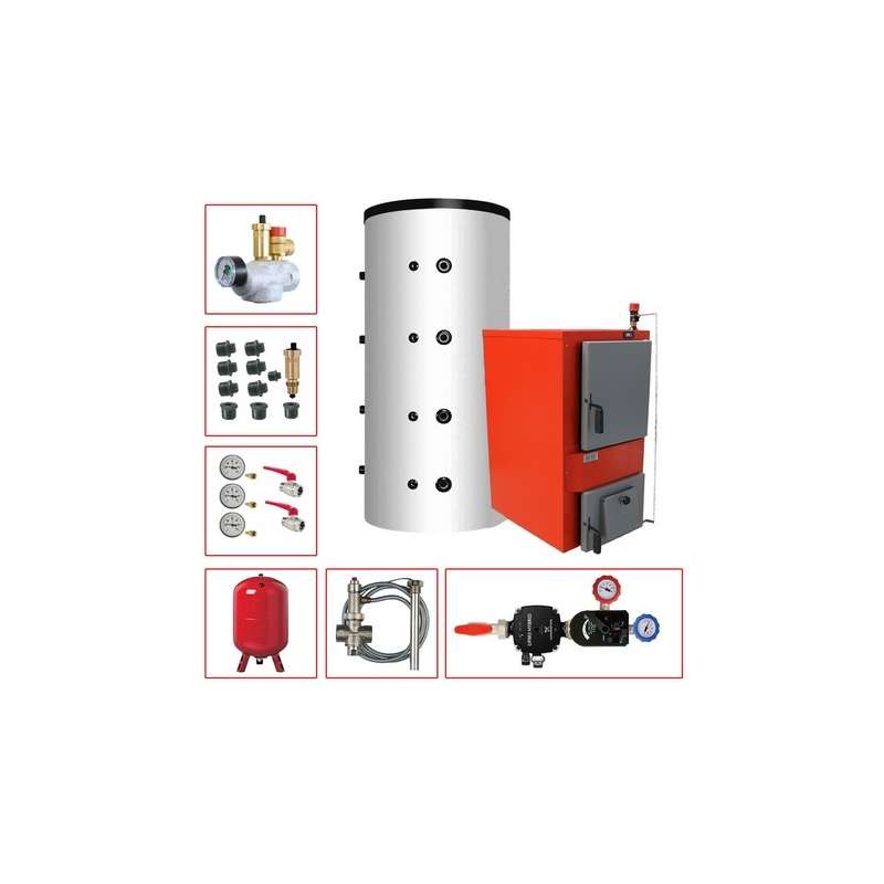 Pack Chaudière MAD 35kW + Ballon 1500L - Kit N°3