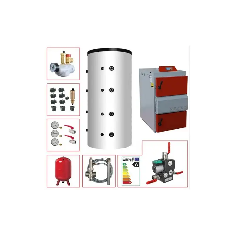 Kit Chaudière NIDECK 25kW + Ballon 2000L - Kit N°3 Kit Chaudière NIDECK 25kW + Ballon 2000L - Kit N°3