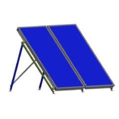 Montage pour toit plat 2 panneaux 