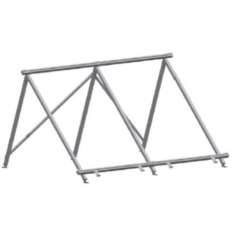 Kit de Montage pour 2 Capteurs Solaires sur Toit Plat ou au Sol