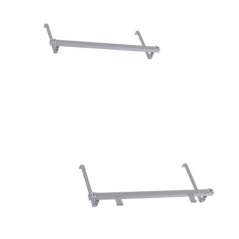 Montage 1 panneau en surimposition avec crochets pour tuiles