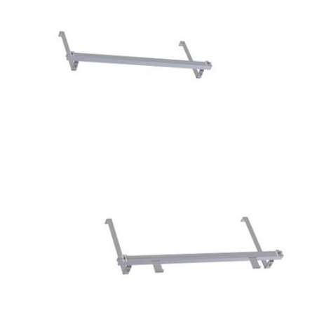 Montage 1 panneau en surimposition avec crochets pour tuiles