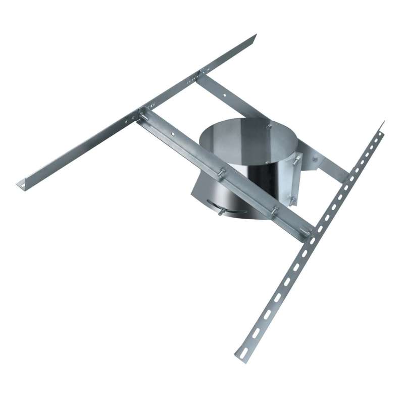 Support au Toit Galvanisé Renforcé pour Conduit Isolé Ø 150mm Support au Toit Galvanisé Renforcé pour Conduit Isolé Ø 150mm