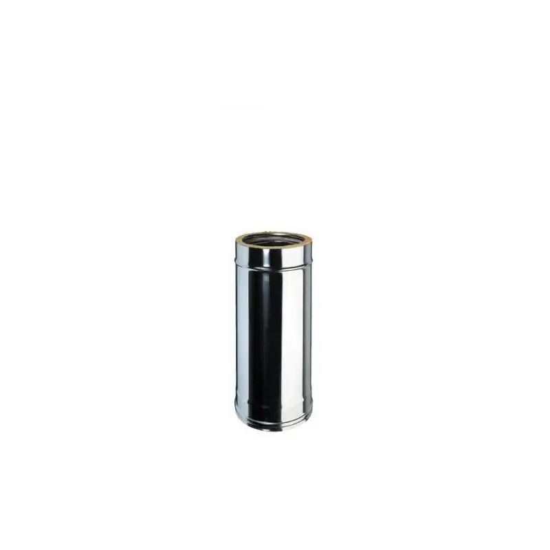 Élément Droit 0,5m - Conduit Inox Double Paroi Isolé Ø 130mm
