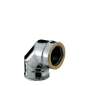 Coude 90° - Conduit Inox Double Paroi Isolé Ø 130mm Coude 90° - Conduit Inox Double Paroi Isolé Ø 130mm