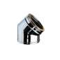 Coude 45° - Conduit Inox Double Paroi Isolé Ø 130mm Coude 45° - Conduit Inox Double Paroi Isolé Ø 130mm