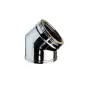 Coude 45° - Conduit Inox Double Paroi Isolé Ø 130mm Coude 45° - Conduit Inox Double Paroi Isolé Ø 130mm