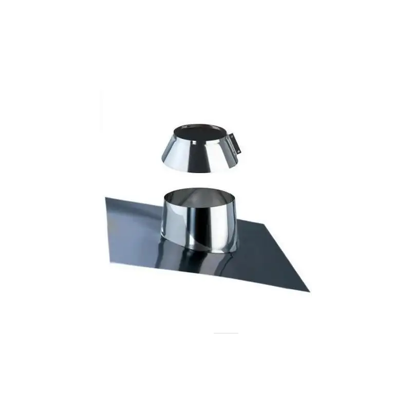 Solin avec Bavette Plomb 5 à 30° - Conduit Inox Double Paroi Isolé Ø 130mm Solin avec Bavette Plomb 5 à 30° - Conduit Inox Double Paroi Isolé Ø 130mm