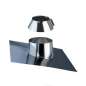Solin avec Bavette Plomb pour Toit Incliné (5-30°) - Conduit Isolé Ø 130mm