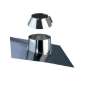 Solin avec Bavette Plomb 30 à 45° - Conduit Inox Double Paroi Isolé Ø 130mm